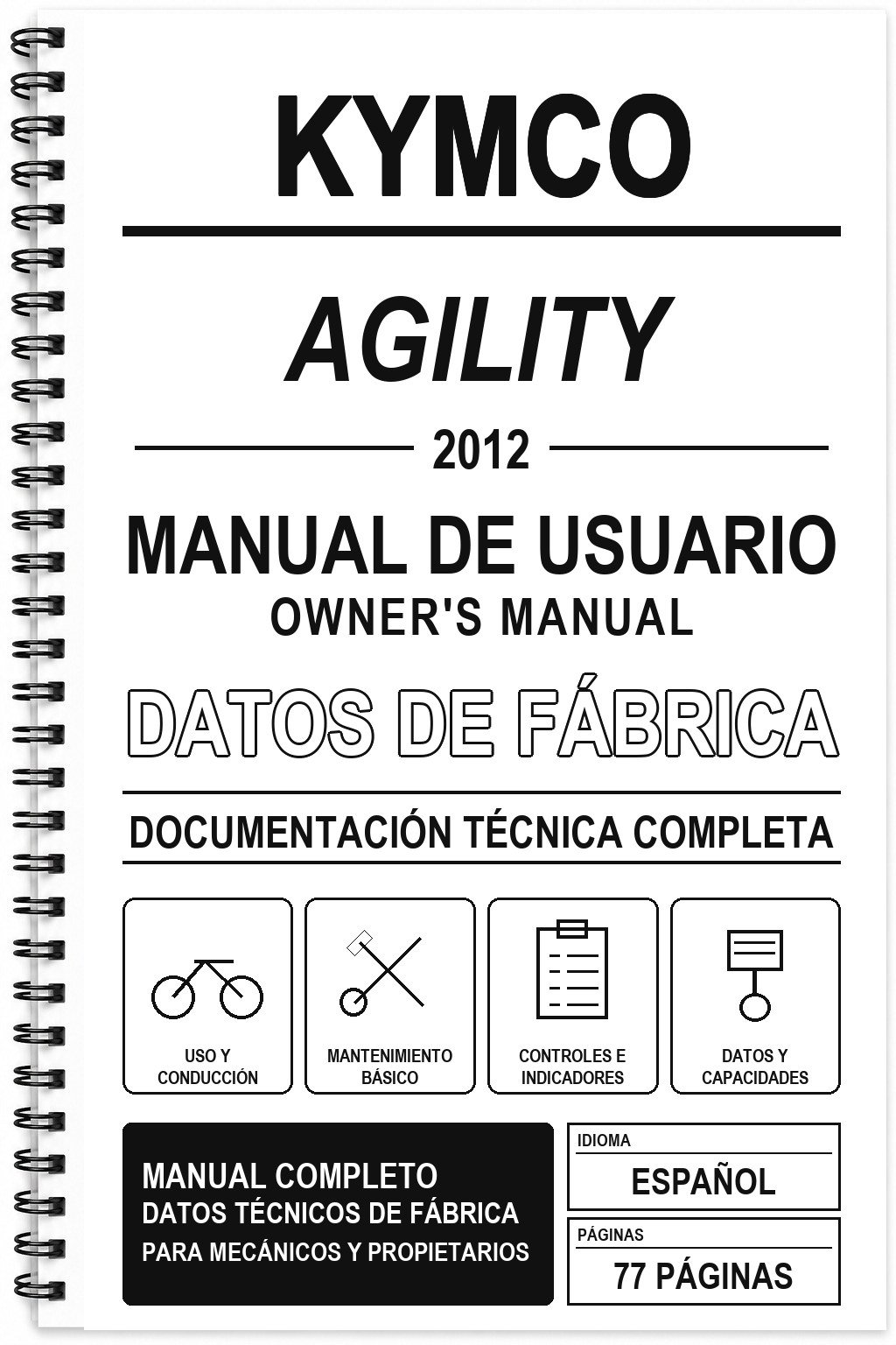 Manual de Usuario Kymco AGILITY (2012)