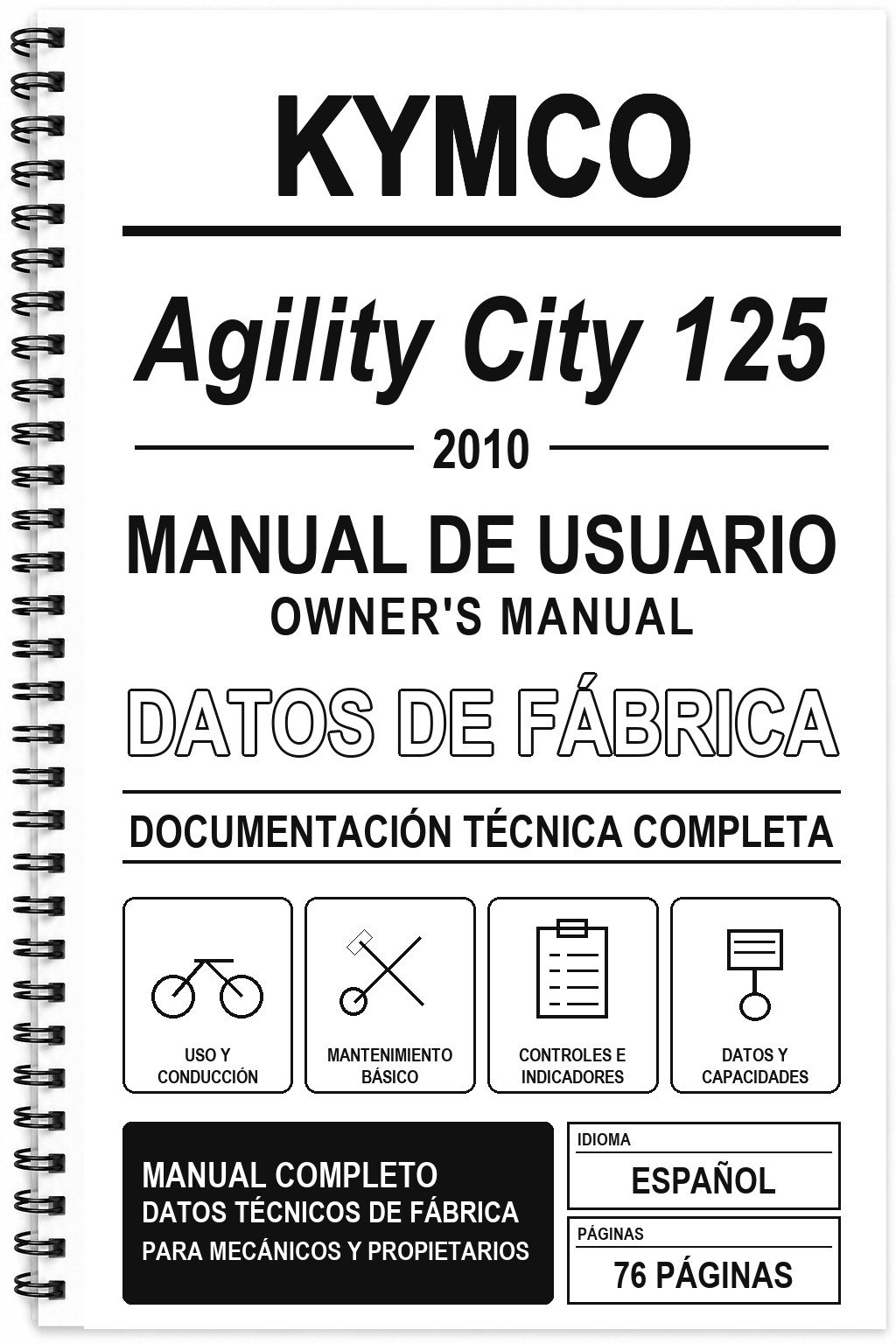 Manual de Usuario Kymco Agility City 125 (2010)