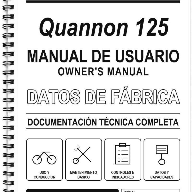 Manual de Usuario Kymco Quannon 125 (Inglés)