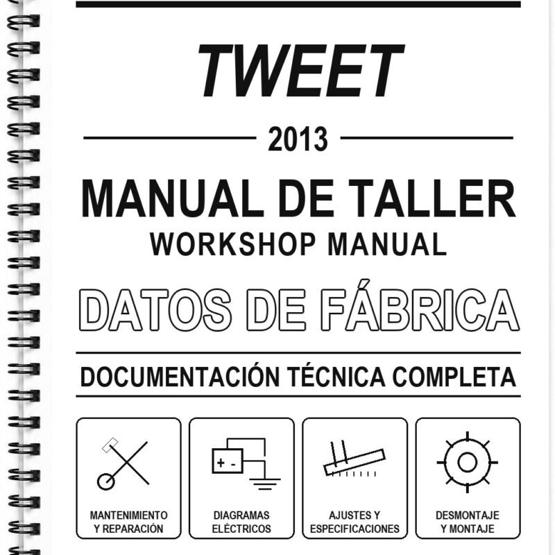 Manual de Taller Peugeot TWEET (2013) (Inglés)