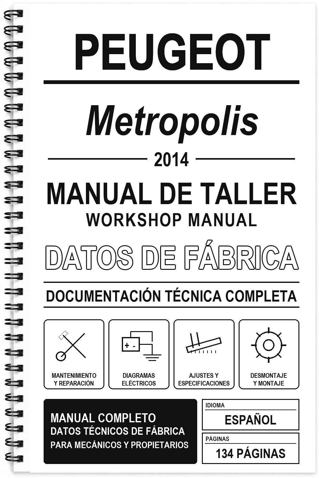 Manual de Taller Peugeot Metropolis (2014)
