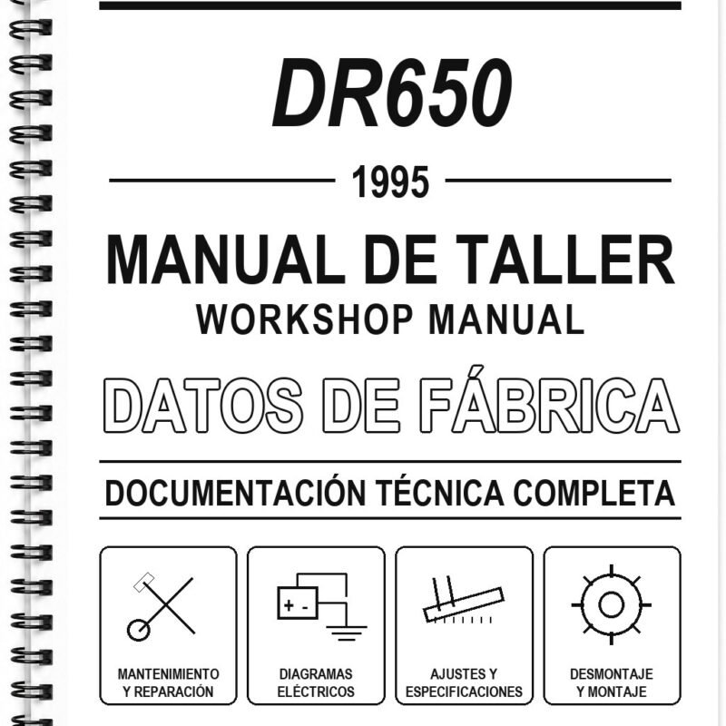Manual de Taller Suzuki DR650 (1995) (Inglés)