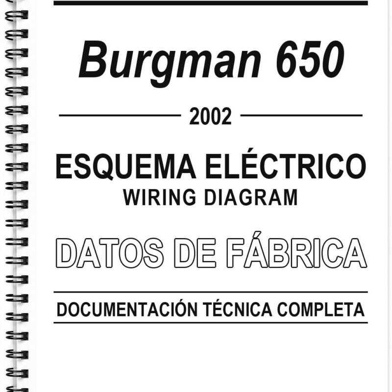 Esquema Eléctrico Suzuki Burgman 650 (2002)