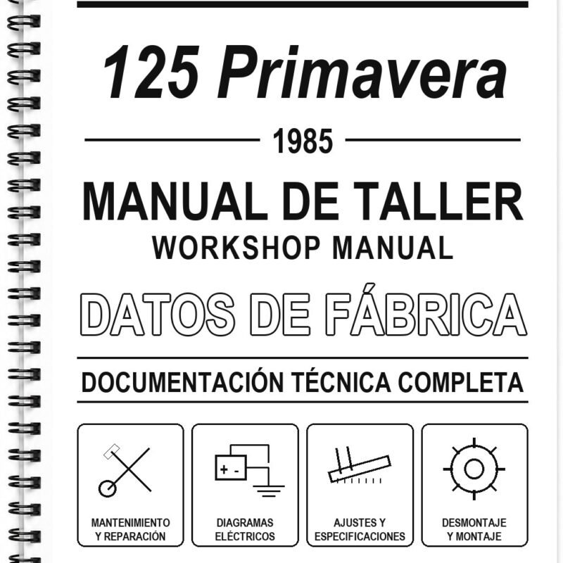 Manual de Taller Vespa 125 Primavera (1985)