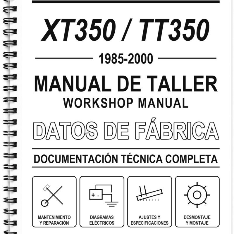 Manual de Taller Yamaha XT350 / TT350 (1985-2000) (Inglés)