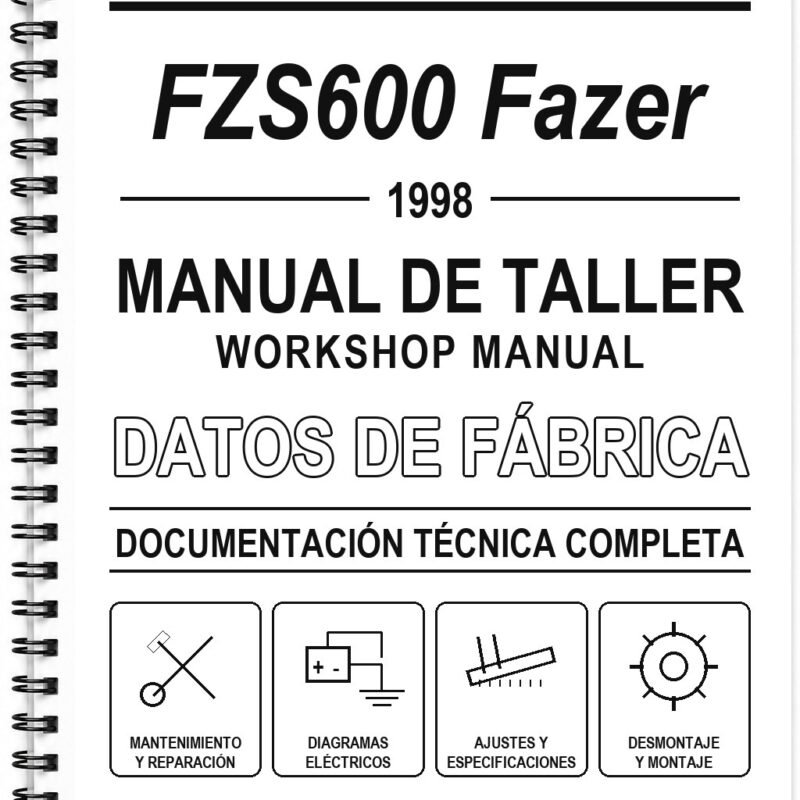 Manual de Taller Yamaha FZS600 Fazer (1998) (Inglés)