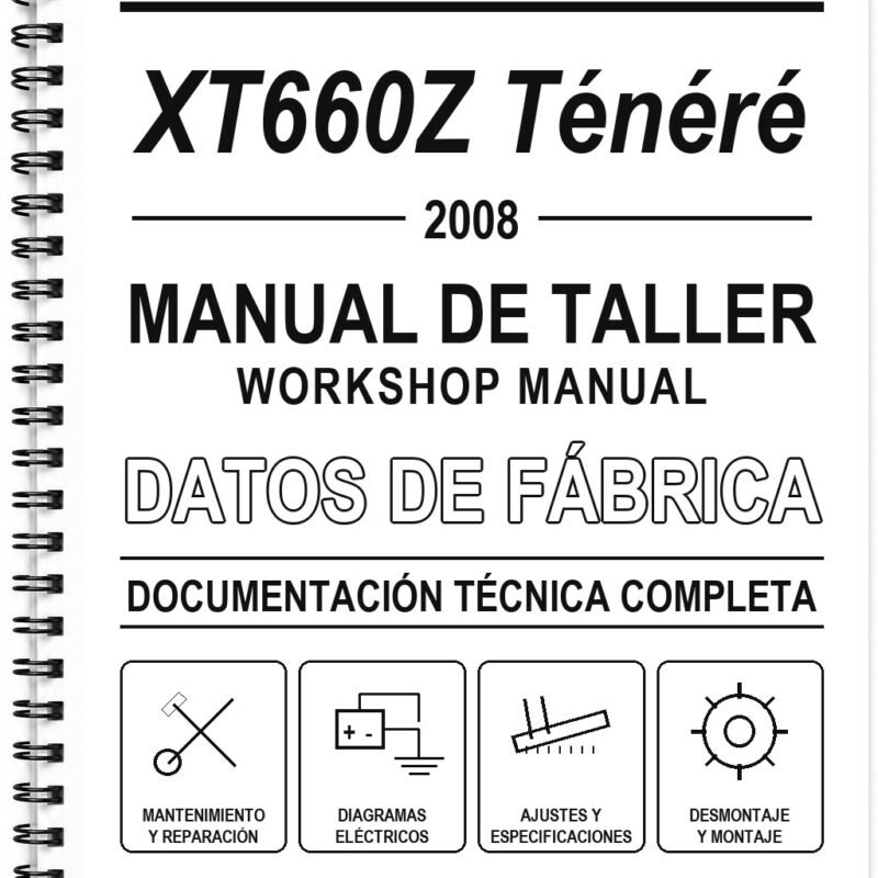Manual de Taller Yamaha XT660Z Ténéré (2008) (Portugués)