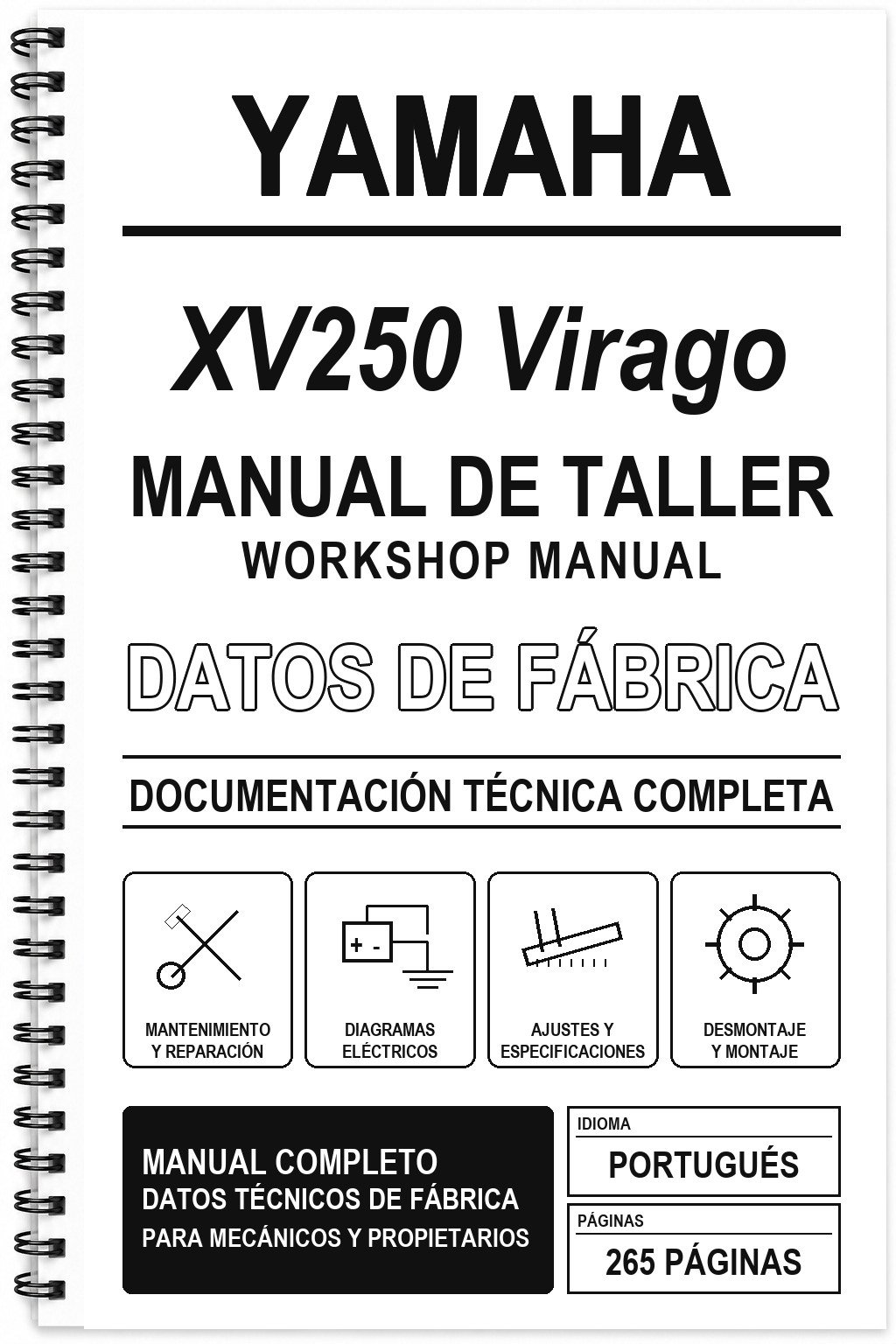 Manual de Taller Yamaha XV250 Virago (Portugués)