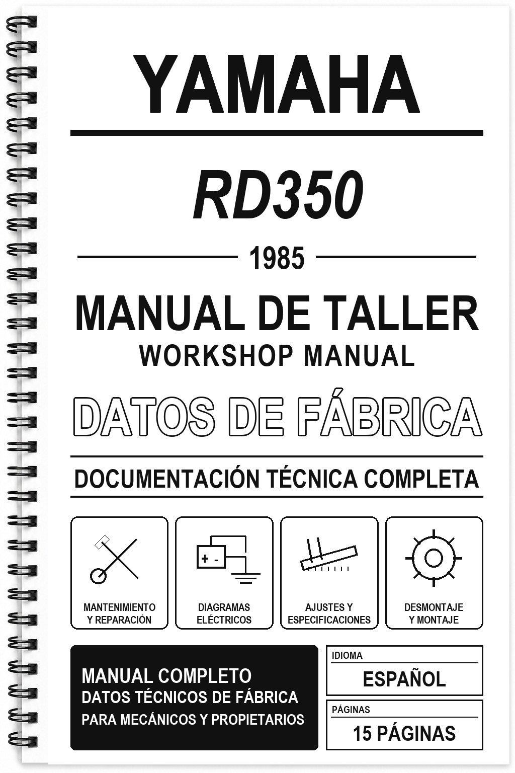Manual de Taller Yamaha RD350 (1985)