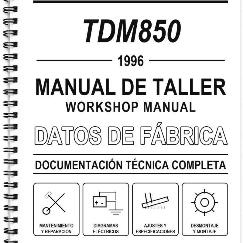 Manual de Taller Yamaha TDM850 (1996) (Inglés)