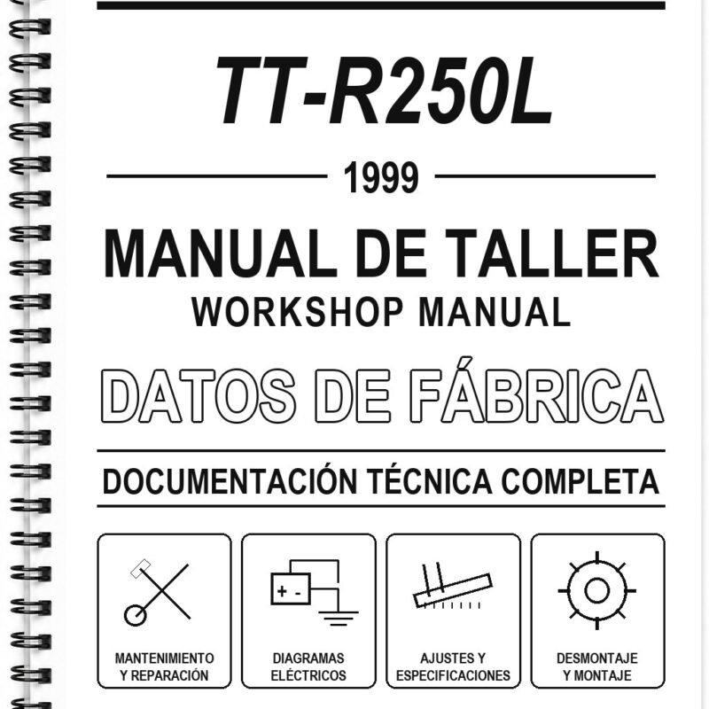 Manual de Taller Yamaha TT-R250L (1999) (Inglés)