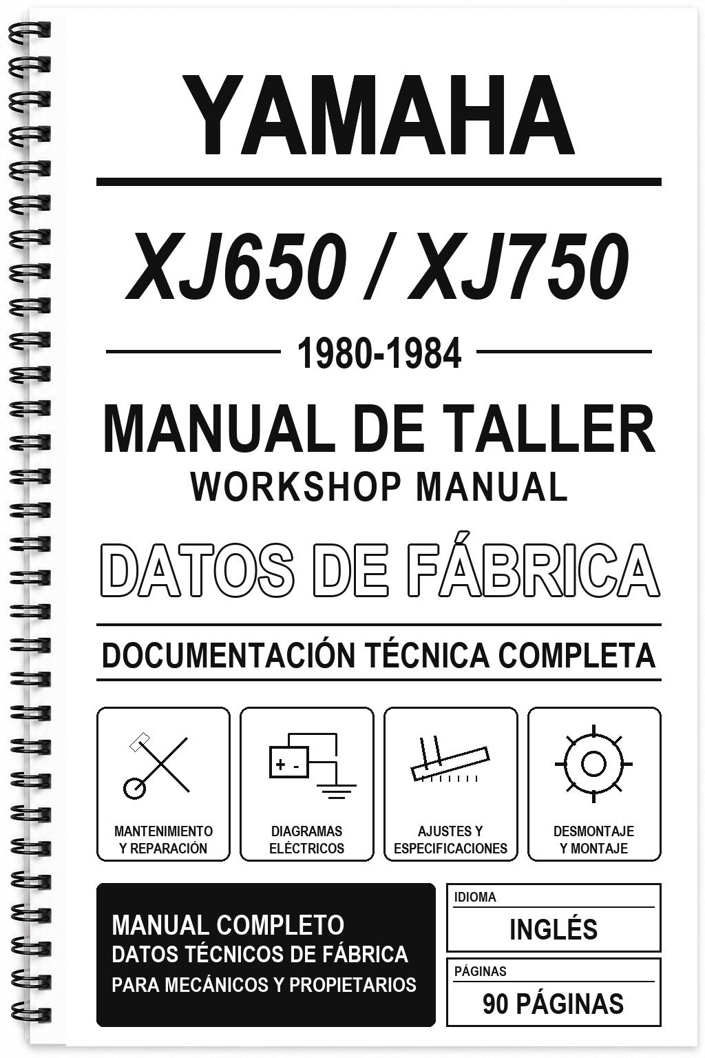 Manual de Taller Yamaha XJ650 / XJ750 (1980-1984) (Inglés)