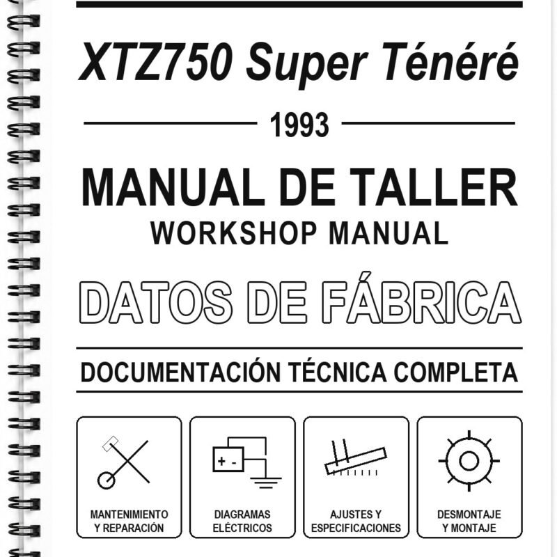 Manual de Taller Yamaha XTZ750 Super Ténéré (1993) (Inglés)