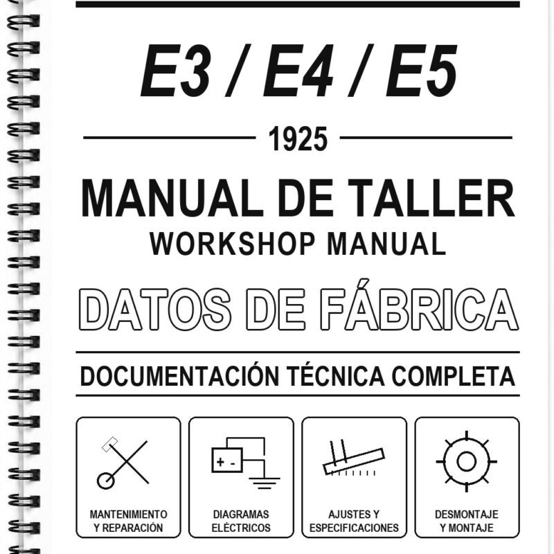 Manual de Taller AJS E3 / E4 / E5 (1925) (Inglés)