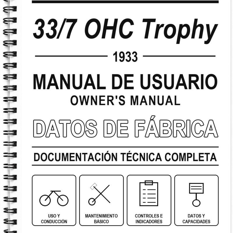 Manual de Usuario AJS 33/7 OHC Trophy (1933) (Inglés)
