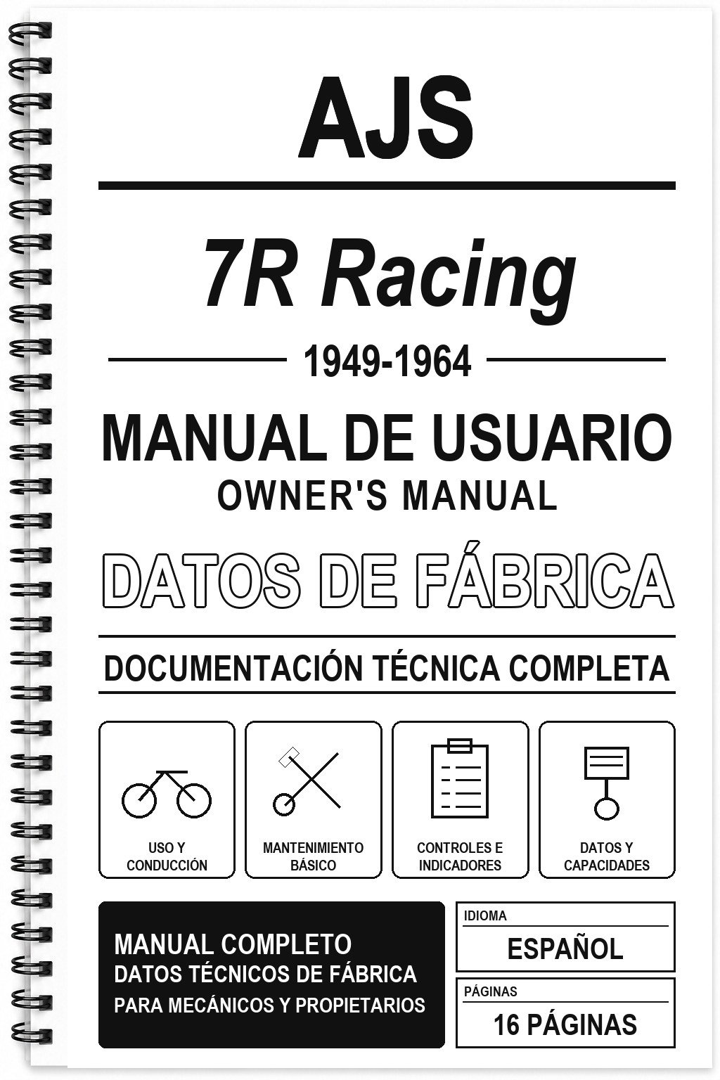 Manual de Usuario AJS 7R Racing (1949-1964)