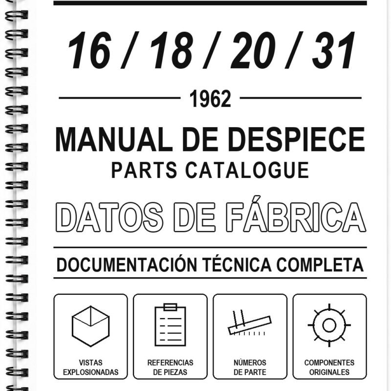 Manual de Despiece AJS 16 / 18 / 20 / 31 (1962) (Inglés)