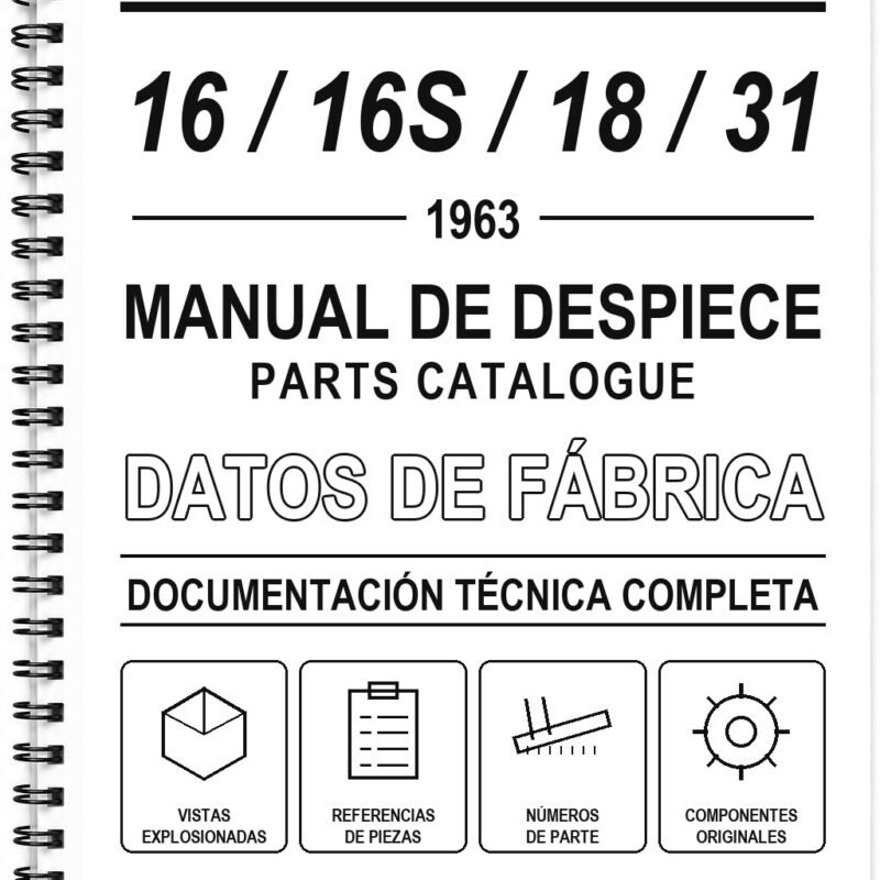 Manual de Despiece AJS 16 / 16S / 18 / 31 (1963) (Inglés)