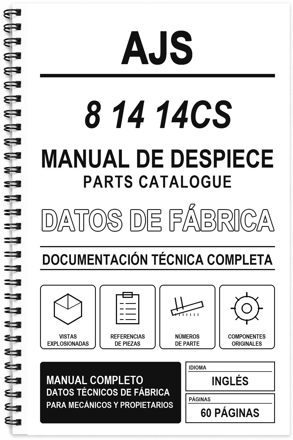 Manual de Despiece AJS 8 14 14CS (Inglés)