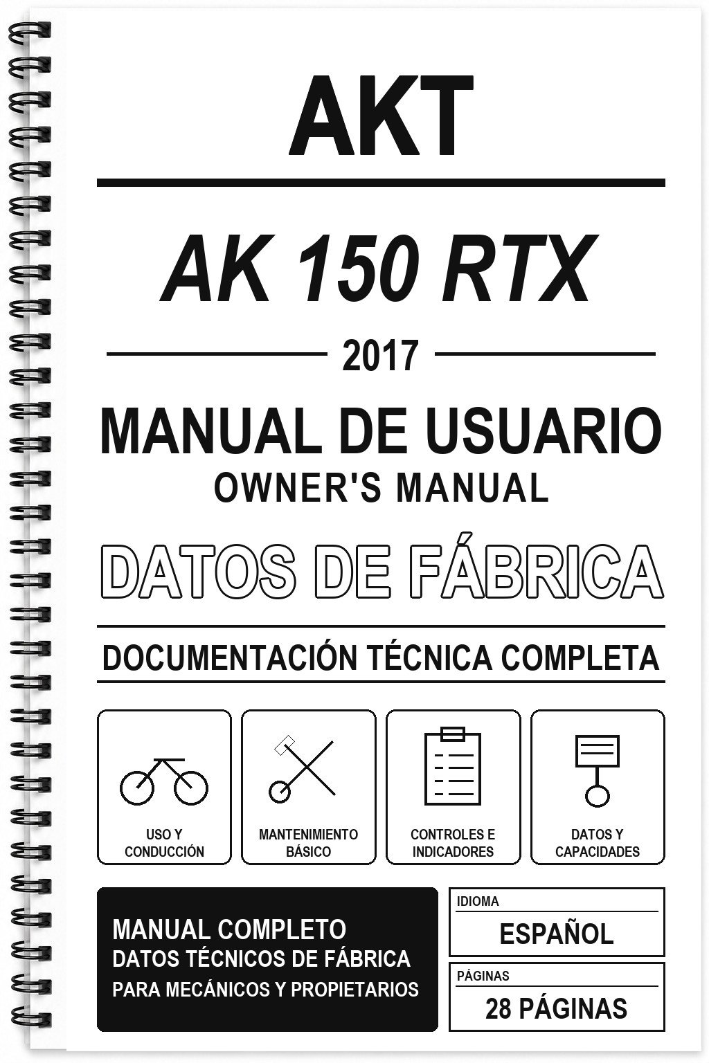 Manual de Usuario AKT AK 150 RTX (2017)