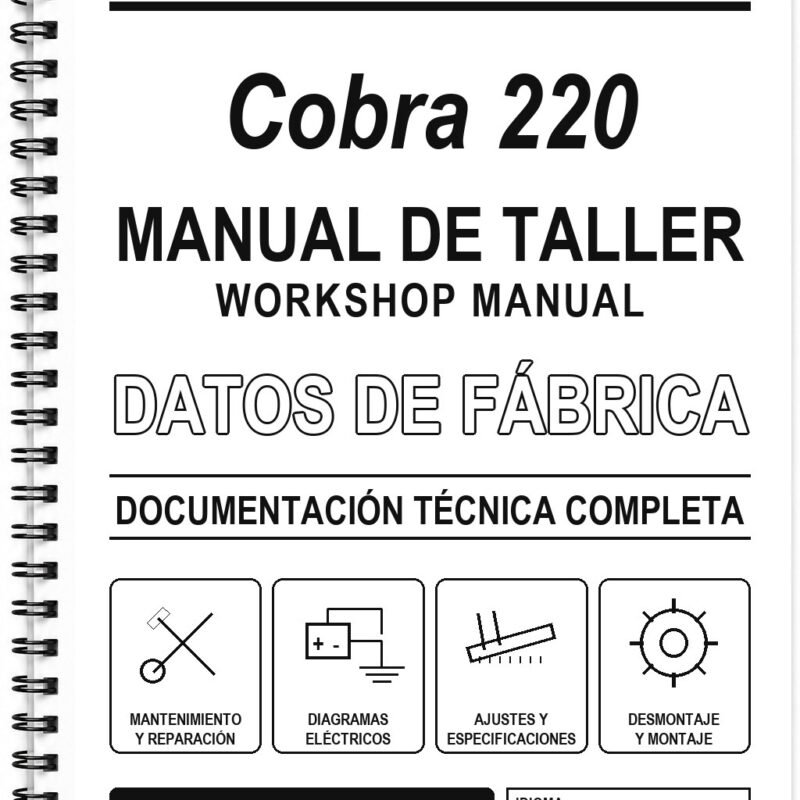 Manual de Taller Aeon Cobra 220 (Inglés)