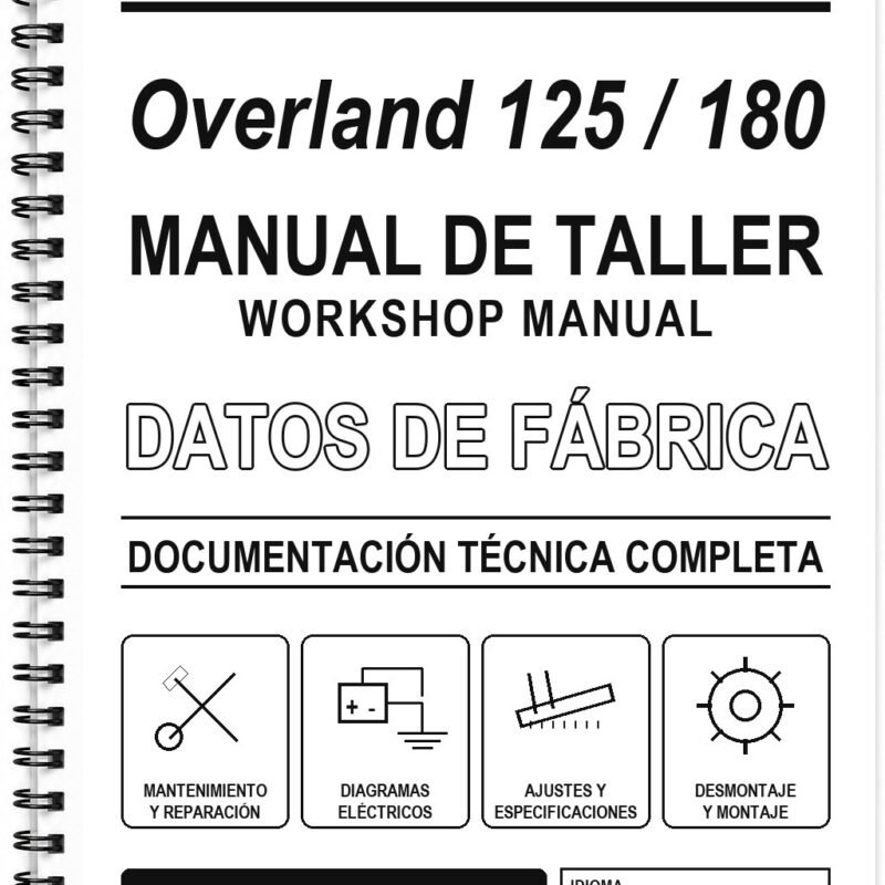 Manual de Taller Aeon Overland 125 / 180 (Inglés)