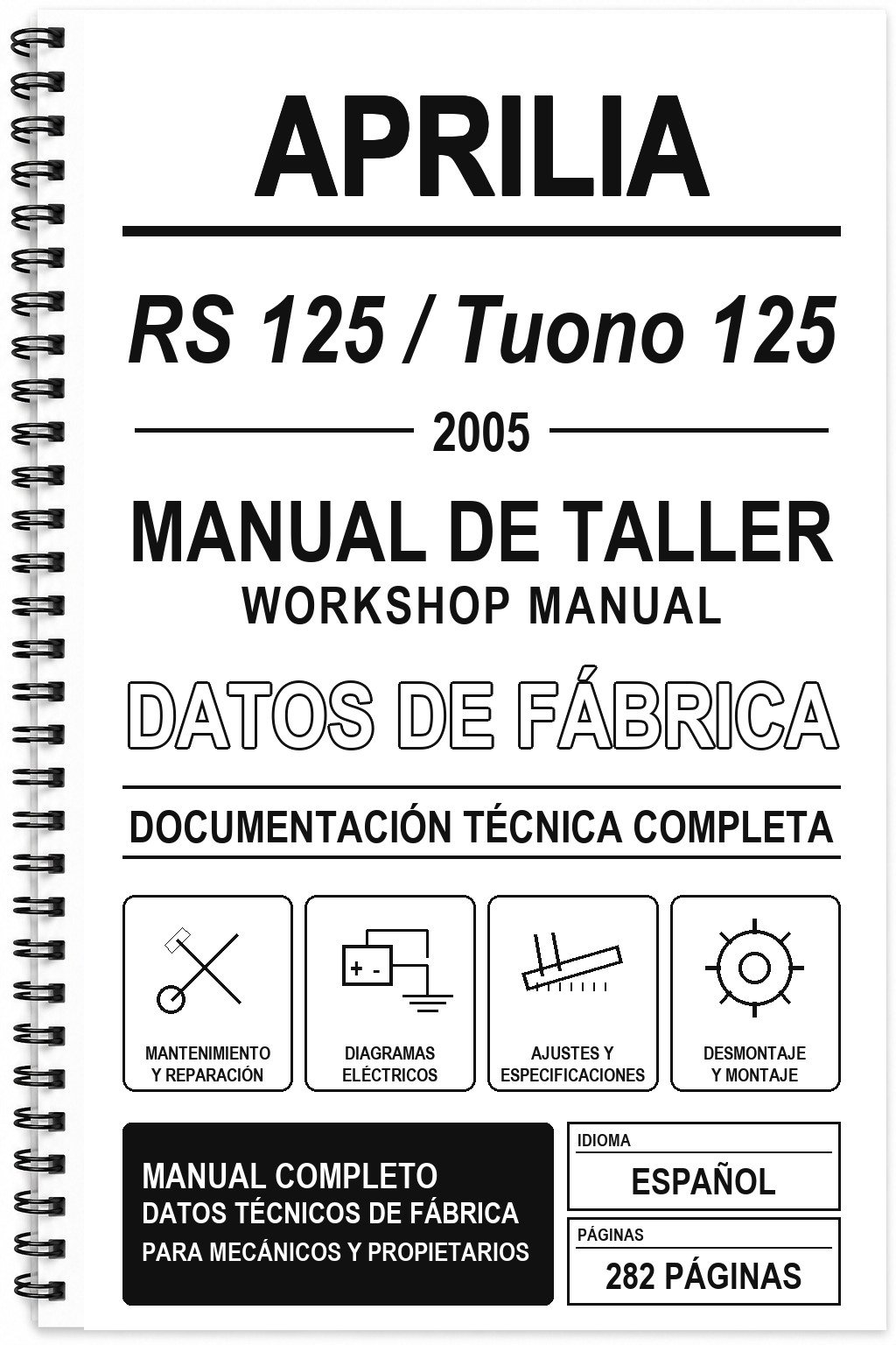 Manual de Taller Aprilia RS 125 / Tuono 125 (2005)