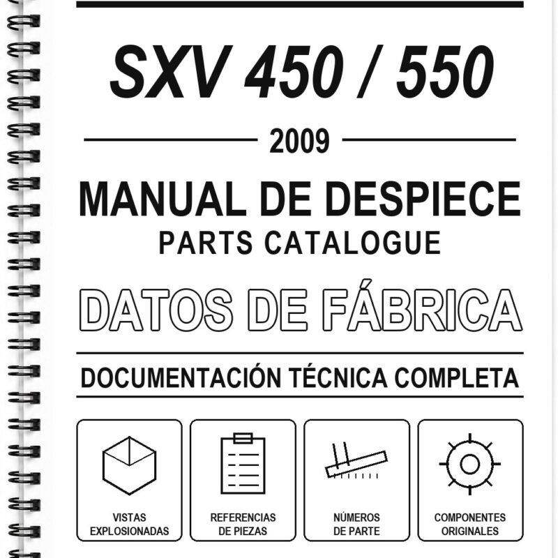 Manual de Despiece Aprilia SXV 450 / 550 (2009) (Inglés)