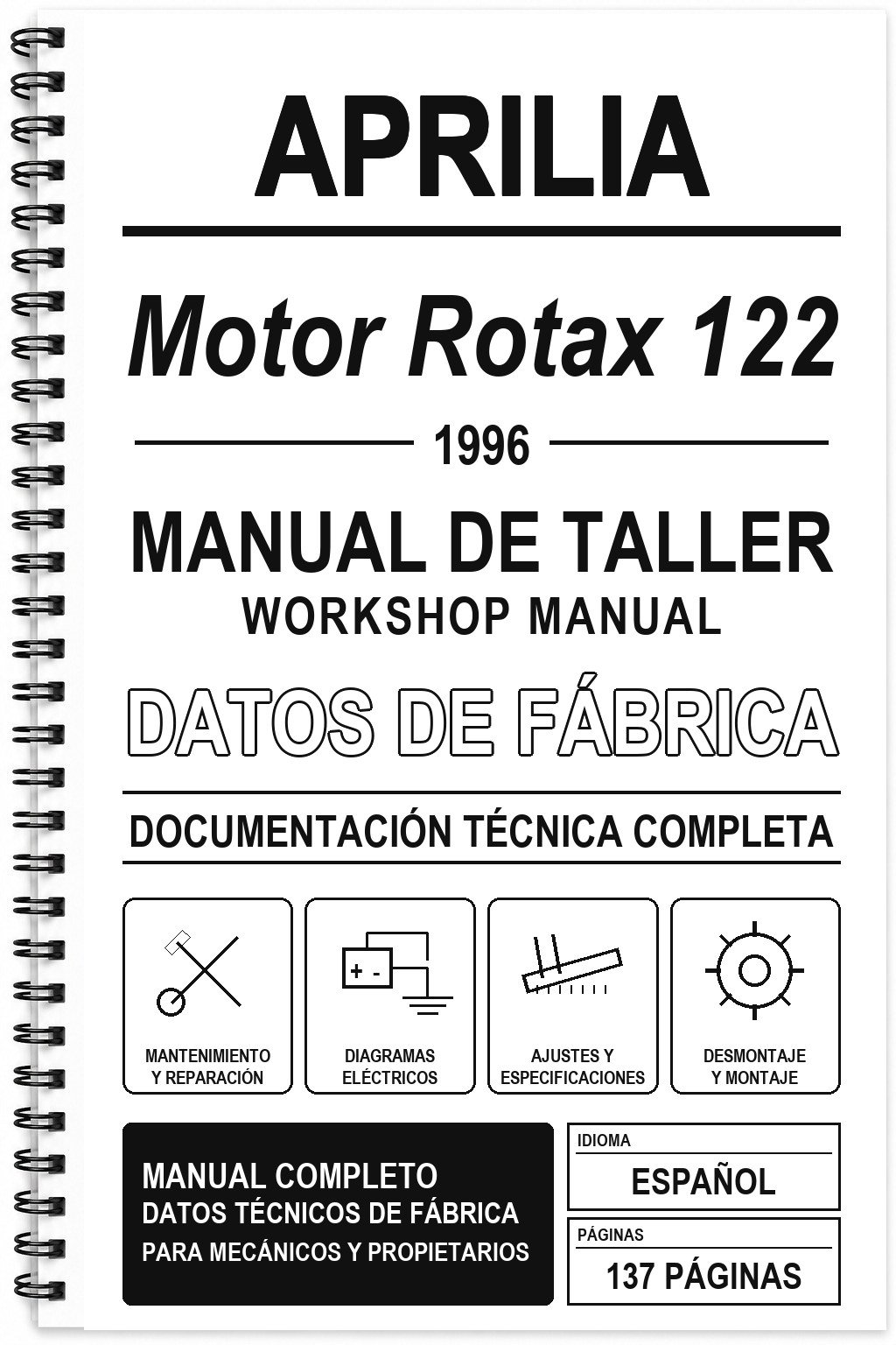 Manual de Taller Aprilia Motor Rotax 122 (1996)