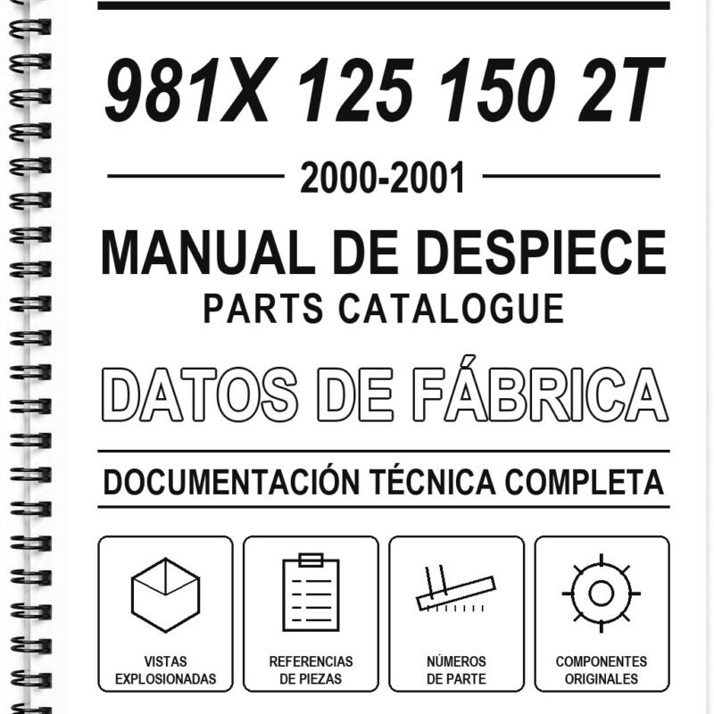 Manual de Despiece Aprilia 981X 125 150 2T (2000-2001) (Francés)