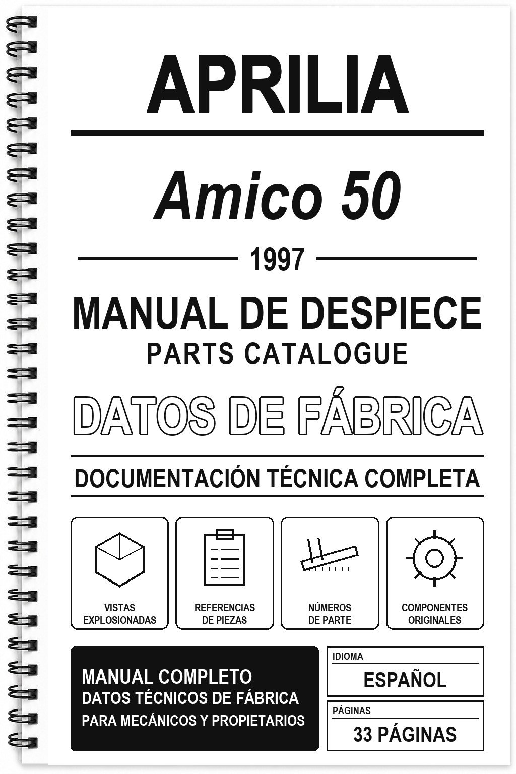 Manual de Despiece Aprilia Amico 50 (1997)