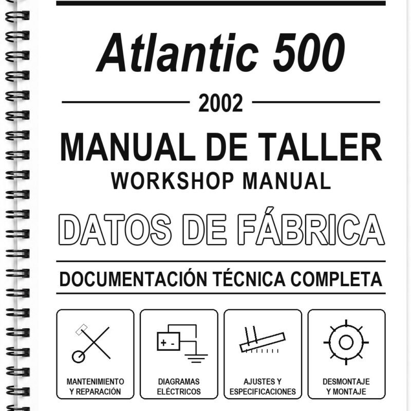 Manual de Taller Aprilia Atlantic 500 (2002) (Inglés)