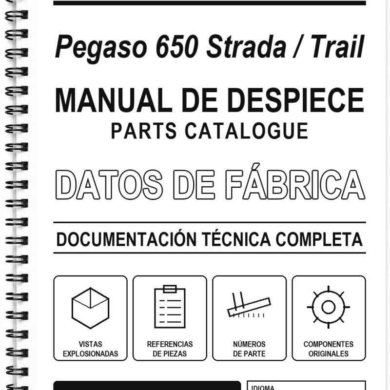 Manual de Despiece Aprilia Pegaso 650 Strada / Trail (Inglés)