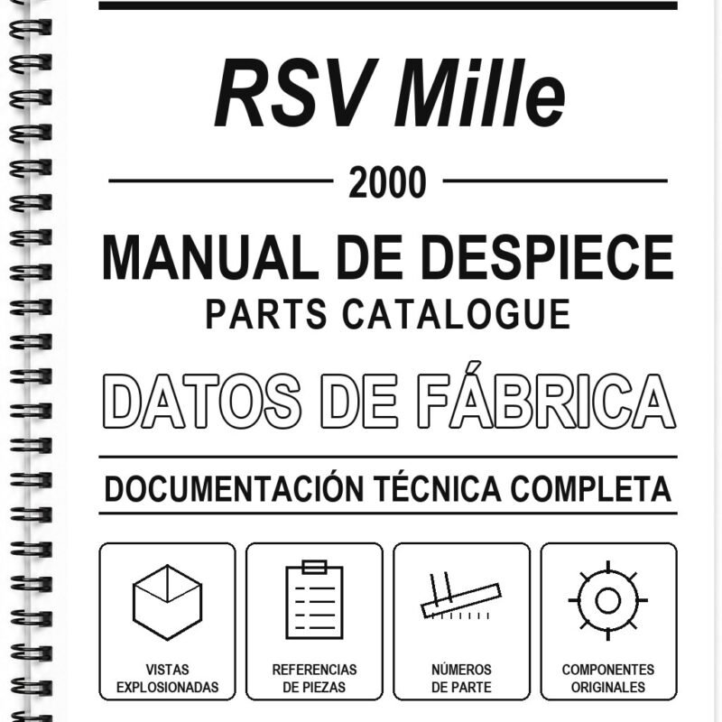 Manual de Despiece Aprilia RSV Mille (2000) (Inglés)