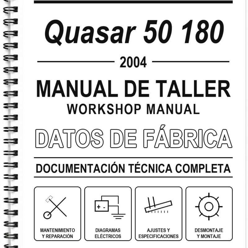 Manual de Taller Aprilia Quasar 50 180 (2004) (Inglés)