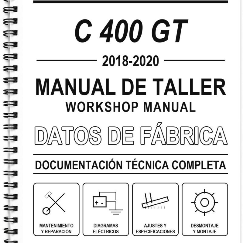 Manual de Taller BMW C 400 GT (2018-2020) (Inglés)
