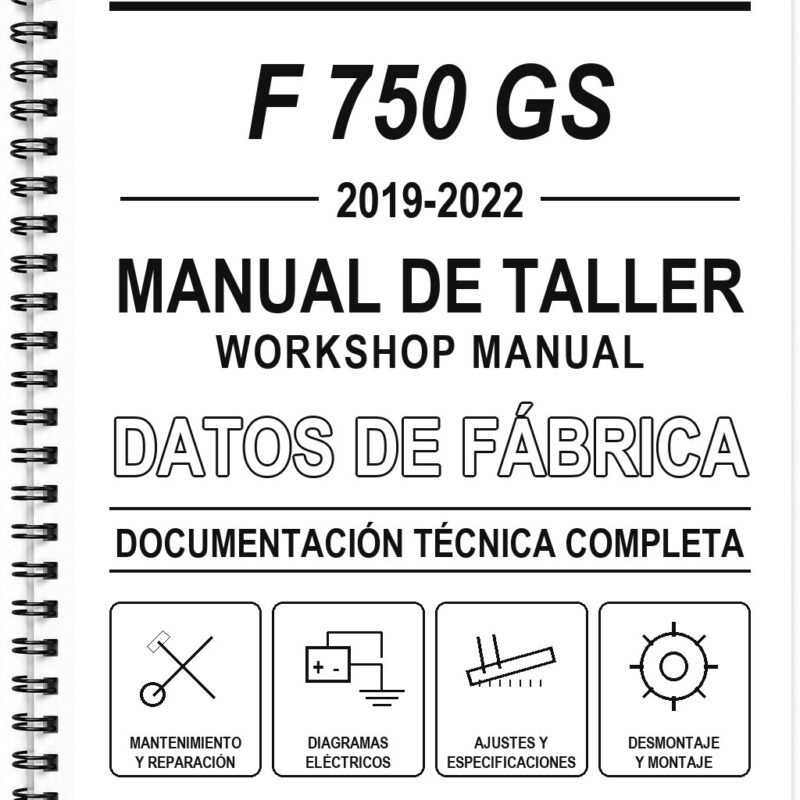 Manual de Taller BMW F 750 GS (2019-2022) (Inglés)