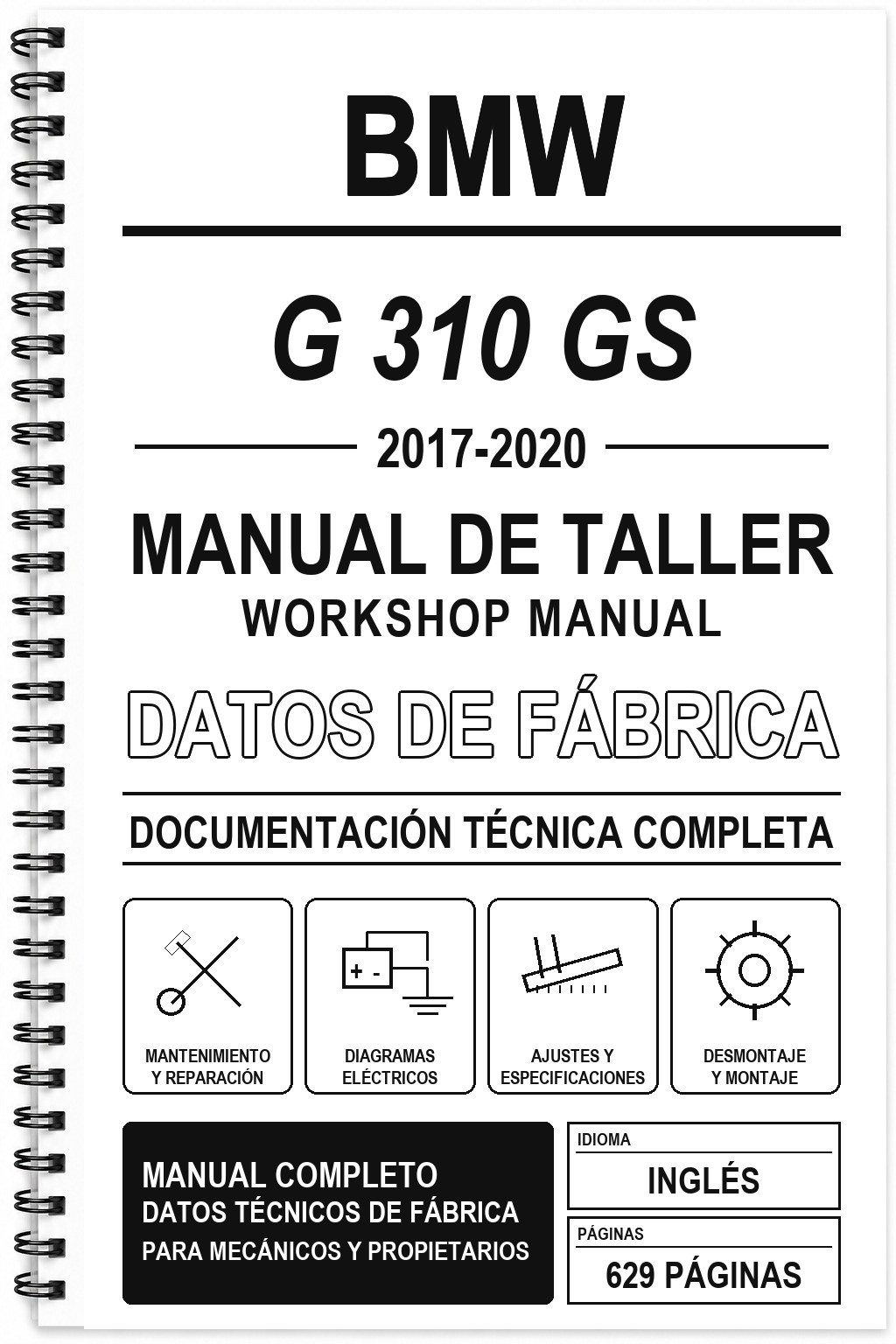 Manual de Taller BMW G 310 GS (2017-2020) (Inglés)