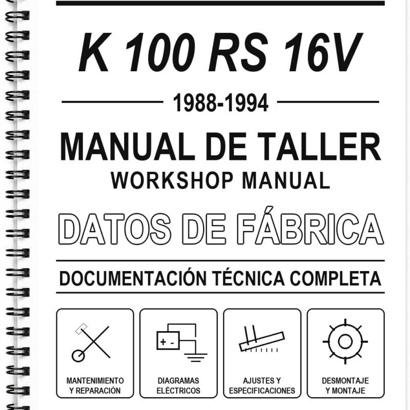 Manual de Taller BMW K 100 RS 16V (1988-1994) (Inglés)