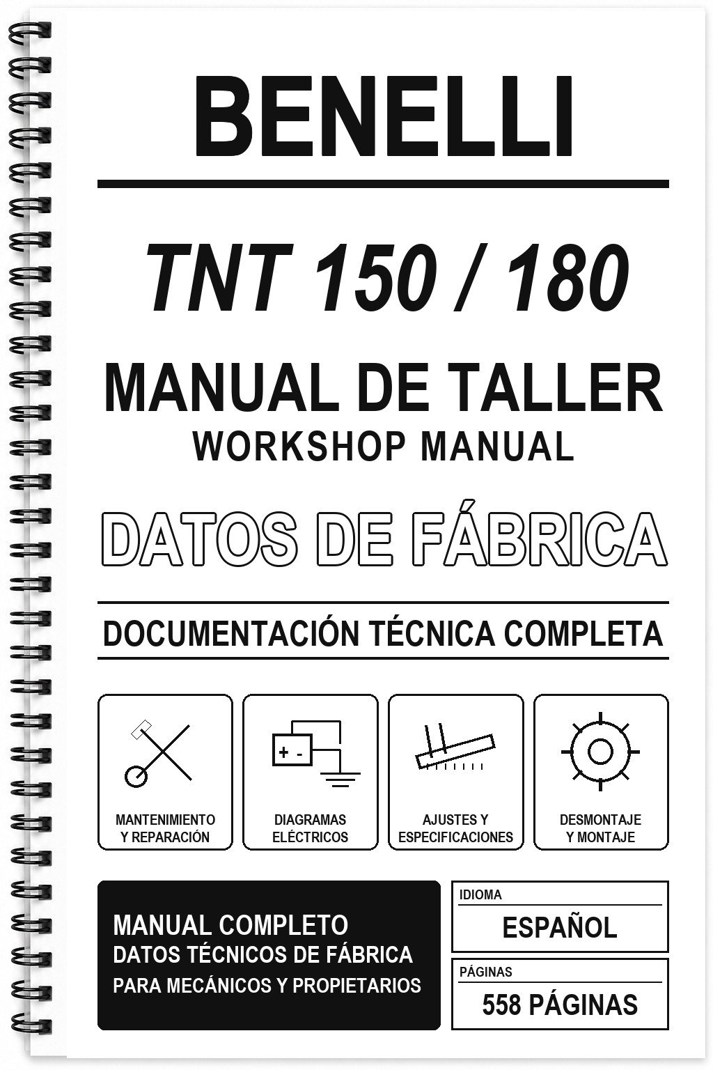 Manual de Taller Benelli TNT 150 / 180