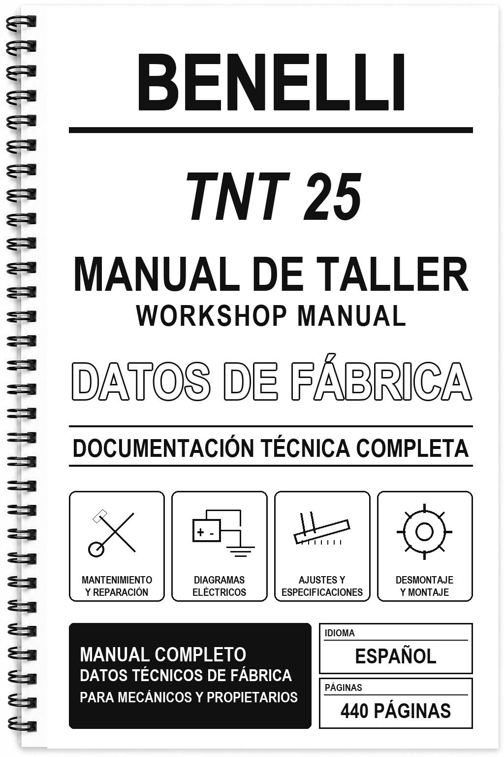 Manual de Taller Benelli TNT 25