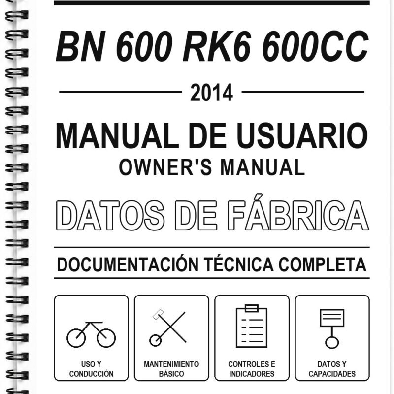 Manual de Usuario Benelli BN 600 RK6 600CC (2014)