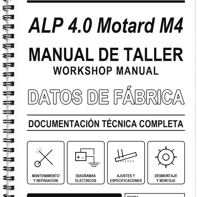 Manual de Taller Beta ALP 4.0 Motard M4 (Italiano)