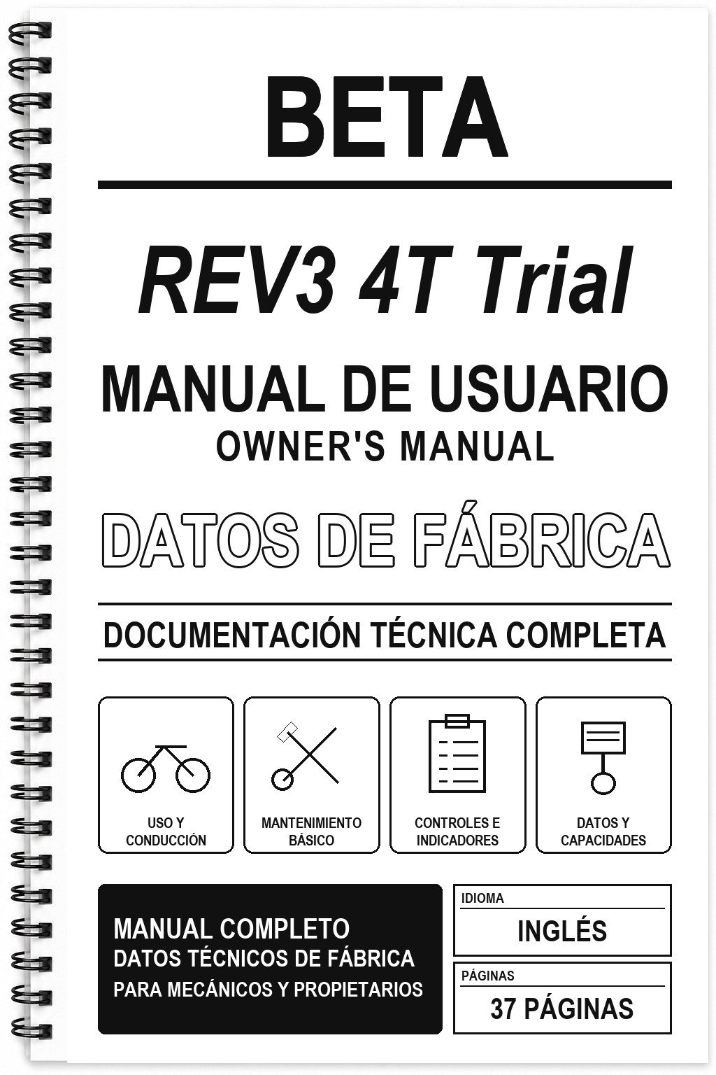 Manual de Usuario Beta REV3 4T Trial (Inglés)