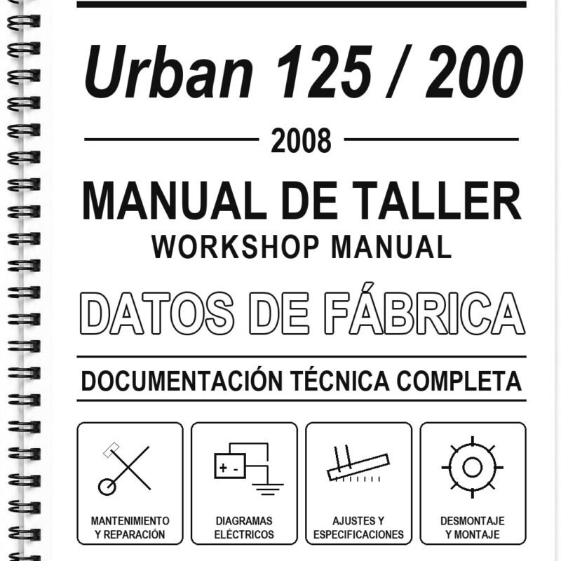 Manual de Taller Beta Urban 125 / 200 (2008) (Italiano)