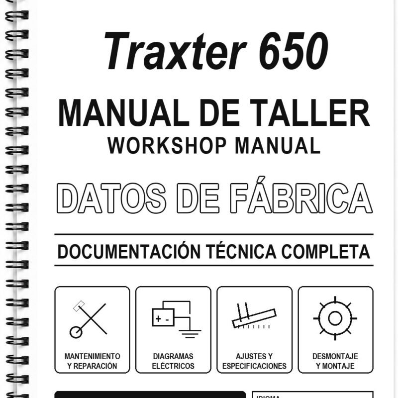 Manual de Taller Bombardier Traxter 650 (Inglés)
