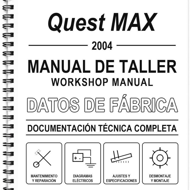 Manual de Taller Bombardier Quest MAX (2004) (Inglés)