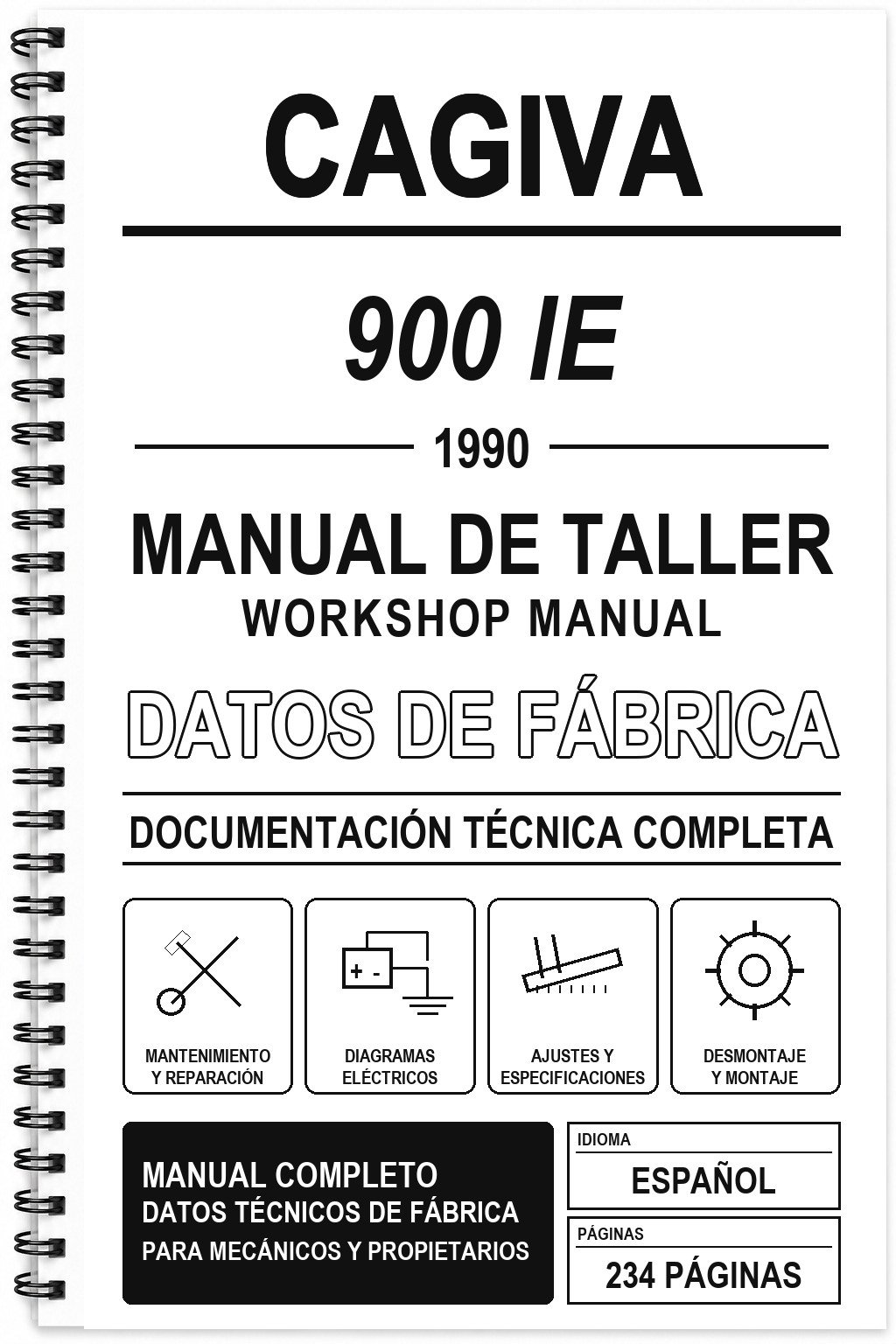 Manual de Taller Cagiva 900 IE (1990)