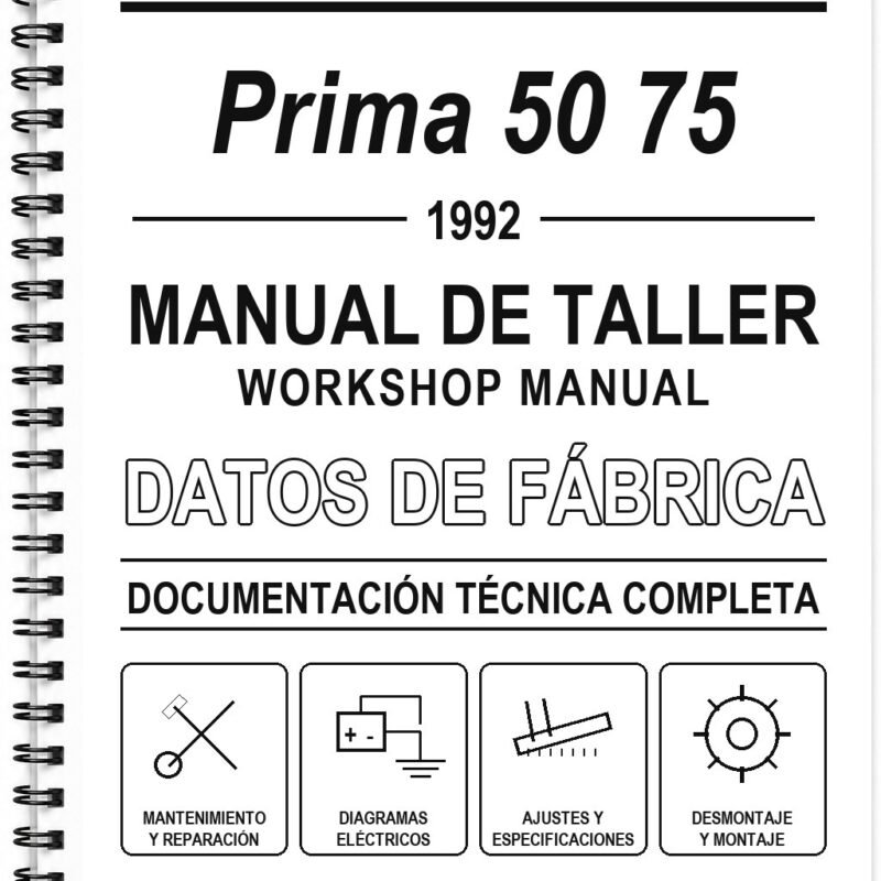 Manual de Taller Cagiva Prima 50 75 (1992)