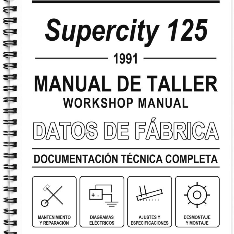 Manual de Taller Cagiva Supercity 125 (1991)